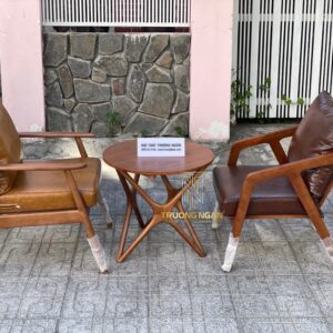 Sofa Gỗ Cao Su Katana Chân Vuông