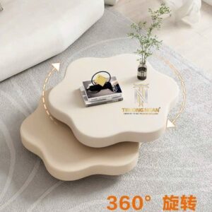 Bàn Trà Sofa Hoạ Tiết Bông Hoa