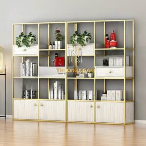 Kệ Tủ Trưng Bày 2M x 2M Sắt Sơn Tĩnh Điện