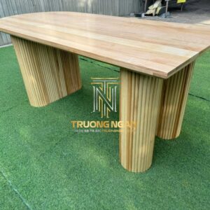 Bàn Mifa 3 Chân Trụ - Gỗ Ash Cao Cấp