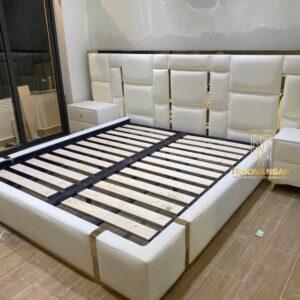 Giường Bọc Nệm ALASKA Xuất Khẩu King Size - Sản Xuất Theo Yêu Cầu