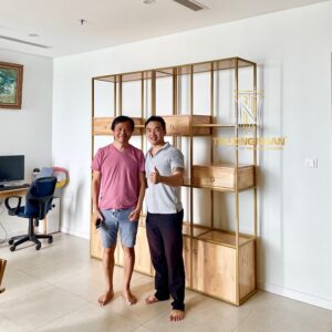 Kệ Tủ Trưng Bày 2M x 2M2 x 40 Sắt Sơn Tĩnh Điện