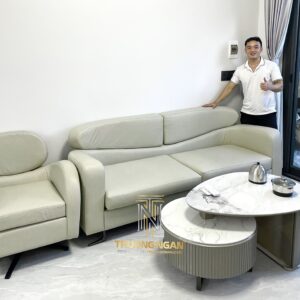 Bộ Sofa Băng IN-VI 2M3 Da Bò Cao Cấp - Sản Xuất Theo Yêu Cầu