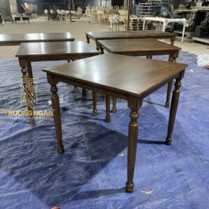 Bàn Ăn Louis Full Gỗ ASH Cao Cấp