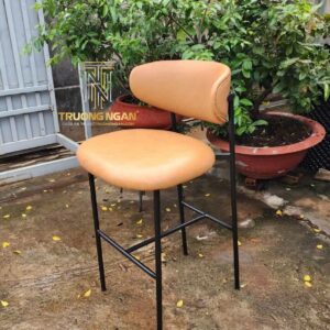 Ghế Quầy Bar ORLEANDRO Sắt Sơn Tĩnh Điện