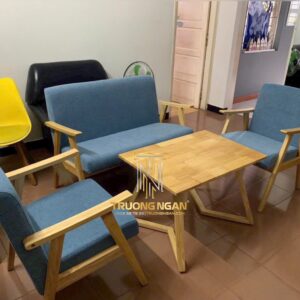 Sofa Cafe Katana Gỗ Tần Bì - Chân Dẹp Cao Cấp