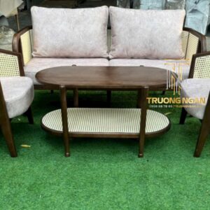 Ghế Sofa Harvey Probber Gỗ Tần Bì Cao Cấp