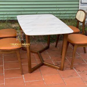 Bộ Bàn Ăn Concorde 1M4 + 4 Ghế Secco