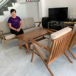 Bộ Sofa Chữ Z Gỗ Tần Bì Cao Cấp