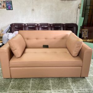 Sofa Bed Serta Harison 1M8*2M Da Bò Cao Cấp