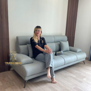 Sofa Băng IVORY Bọc Da Bò Cao Cấp 2M2