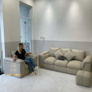 Bộ Sofa Băng TITAN Bọc Da Bò Cao Cấp 2M2