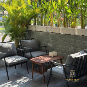Sofa Sắt Cafe Chân Tiện Katana