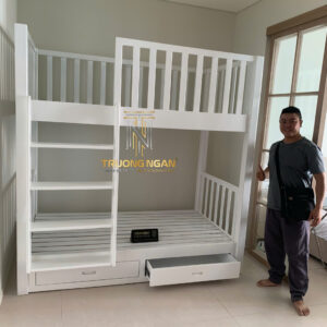 Giường 2 Tầng 2 Ngăn Kéo Kết Hợp Cầu Thang TN05